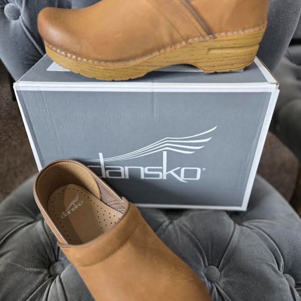 Dansko Brown Leather Clogs